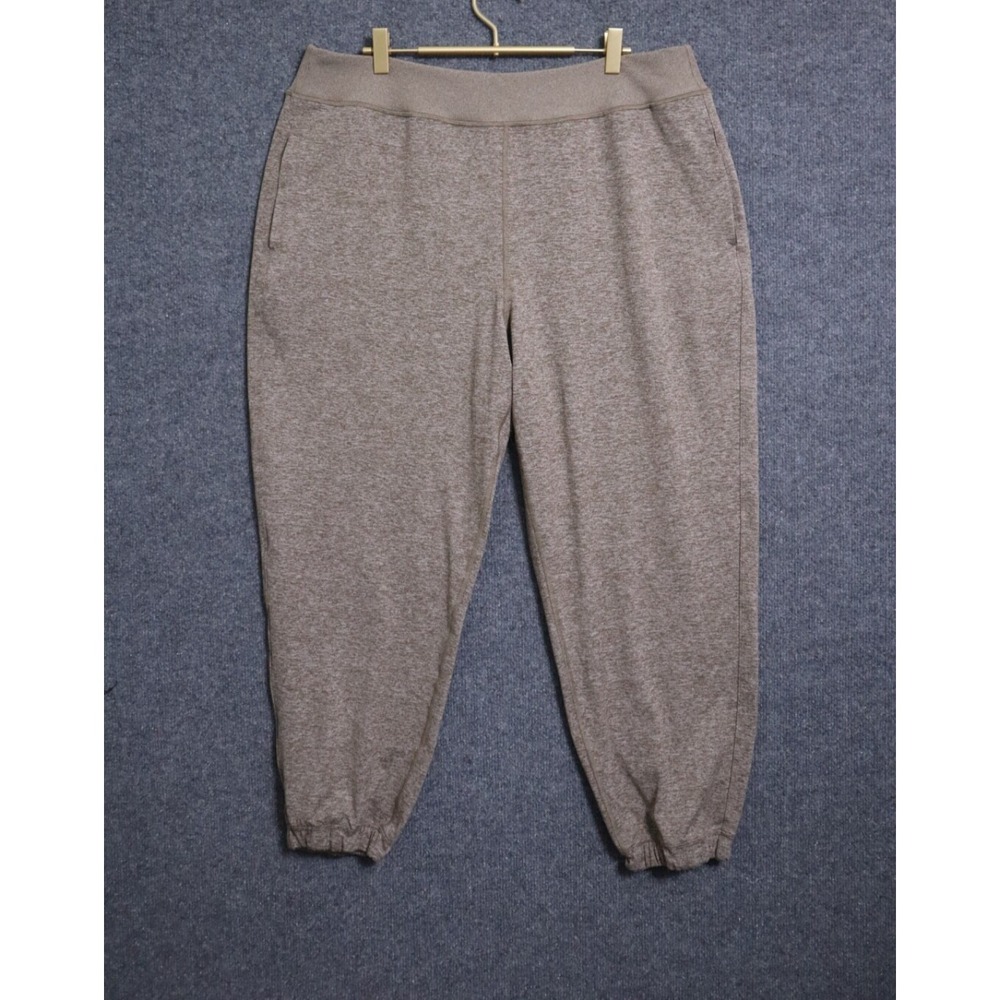 Athleta Softluxe Jogger Women XL Brown‎ 28" Super Soft Everyday Athleisure EUC